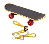 Tortoise Training Rope And Skateboard - Artificial Leather, PP | Small Pets Training Harness WithMini Skateboard | Reptile Exercise And Walking Accessory For Tortoise Turtle Outdoor Indoor Mobility En