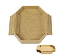 Tortoise Water Dish - PP 14,9 x 14,5 x 2 cm | Small Reptile Bath Dish, 2 en 1 Stain Resistant Turtle Bathing And Feeding Tub | For Snake Gecko Tortoise Feeding Drinking Tank Terrarium Daily Care