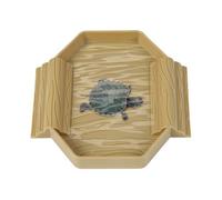 Tortoise Water Dish, Small Reptile Bath Dish, Feeding and Bathing Tub, Stain Resistant Exterior, Terrarium Use, Safe Design Turtles, Snakes, Geckos, Excellent for Indoor Pet Care