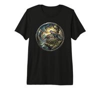 Tórtola observador de Aves símbolo Amor Paz + Libertad Camiseta Premium
