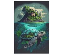 Tortue - Puzzle de madera adulto 1000 P - Challenge Puzzles - Adultos y niños a partir de 12 años (78 × 53 cm)