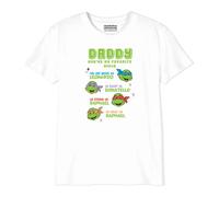 Tortues Ninja "Daddy You'Re My Favorite Ninja BOTMNTDTS014 - Camiseta para niño, Color Blanco, Talla 12 años, Blanco, 12 años