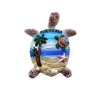 Tortuga 3D Hurghada Egipto Imán de Nevera Souvenirs de Viaje turístico Resina Artesanal Magnetics Magnetics Home Kitchen Decoration Collection Gift
