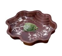 Tortuga Alimentador Bowl - No tóxico Reptil Plato de Alimentos De Calzada, Anfibio Hábitat Nutrición Comercio | Lagarto Comida Contenedor, Cuenca de Alimentación de Tortugas Para Terrario