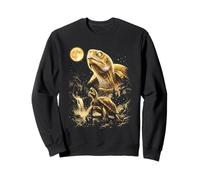 Tortuga Aullando a la Luna Meme Sudadera