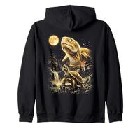 Tortuga Aullando a la Luna Meme Sudadera con Capucha