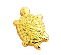 Tortuga de dinero fengg shuii de metal - Mini estatua dorada de tortuga de riqueza, tortuga de dinero dorada | Figura de tortuga japonesa de la suerte, decoración de tortuga rezando pequeña para el