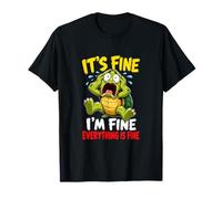 Tortuga de pánico, está Bien, Gracioso, Fecha límite Humor Camiseta