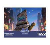 Tortuga de Roca Que Lleva la Ciudad 1000 Piezas Rompecabezas Clásicos Y Niños A Partir De 12 Años Puzzle Inteligencia Juguete Pasatiempo Creativo Diversión Educativo 38x26cm/1