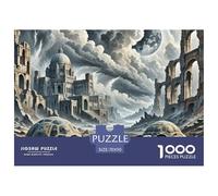 Tortuga de Roca Que Lleva la Ciudad 1000 Piezas Rompecabezas Familiar Inteligencia Juguete Entretenimiento Creativo Desafíos Extra Divertidos Educativo 70x50cm/1000pcs