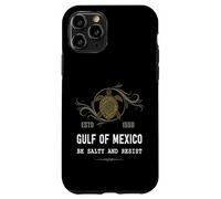 Tortuga del Golfo de México Sea Salty and Resist Gráfico Carcasa para iPhone 11 Pro