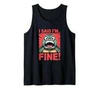 Tortuga dije que estoy bien hilarante gritando enojado Camiseta sin Mangas