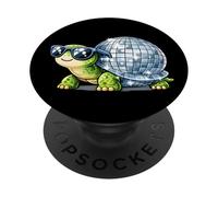 Tortuga Discoteca con Gafas de Sol Fiesta Divertida PopSockets PopGrip Adhesivo
