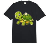 Tortuga Flor Caparazón Sonrisa Comfort Colors Adult Heavyweight T-Shirt