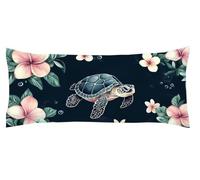 Tortuga Funda Cojin 45 x 140cm Funda Almohada Flores Protector Almohada Cervicales y Cuello Cojines Cama Protector de Almohadas, Embarazada Hombros Cuello Apoyo, para Almohadas de Verano Kl-172