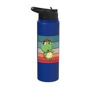Tortuga loca mascota Tortuga genial Amante de la tortuga Stainless Steel Insulated Water Bottle