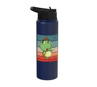 Tortuga loca mascota Tortuga genial Amante de la tortuga Stainless Steel Insulated Water Bottle