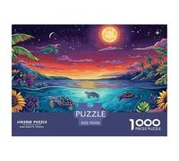 Tortuga Marina 1000 Pieces Jigsaw Puzzles For Adults Family Challenge Toys Stress Relieving Entertainment Cultivate The Spirit of Teamwork for Men, Women, Elders, Seniors 70x50cm/1000pcs