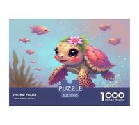 Tortuga Marina Bonita Puzzle de 1000 Piezas Papel para Adultos Mundo Submarino Set de Puzzle 1000 Piezas Relajación Familia Regalo 70x50cm/1000pcs
