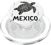 Tortuga Marina de México Azteca | Tribal Maya - Impresión de Sello Retro PopSockets PopGrip para MagSafe