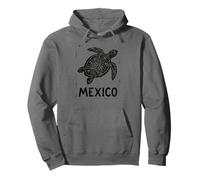 Tortuga Marina de México Azteca | Tribal Maya - Impresión de Sello Retro Sudadera con Capucha
