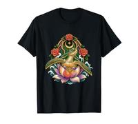 Tortuga Marina Verde Emerge de una Flor de Loto para Adultos Camiseta