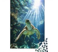 Tortuga Marinas Puzzle 1000 Piezas Adultos,Puzzles para Adultos1000 Piezas,Rompecabezas De Juego De Rompecabezas Y Juego Familiar Adecuado para Hombres Y Mujeres 1000pcs (75x50cm)