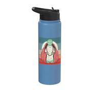 Tortuga meditativa zen cuentas de oración sabiduría paz Stainless Steel Insulated Water Bottle