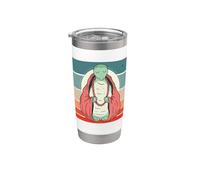 Tortuga meditativa zen cuentas de oración sabiduría paz Vaso térmico de acero inoxidable de doble pared