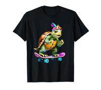 Tortuga patinando estilo dibujo animado Camiseta