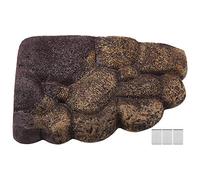 Tortuga Plataforma Hábitat Natural Rocas Resina Isla Flotante Acuario Decoración de Piedra para Animales Semi Acuáticos(NS-78