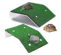 Tortuga Plataforma YouXiaor 2PCS Peregrinación de tortuga Terraza de descanso flotante Rampa Reptile Basking Platform Acuario Adornos Decoración