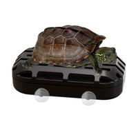 Tortuga Poop Catcher Box - ABS 11x6x3cm | Suction Cup Quick Release Tank Waste Collector | Accesorios de Limpieza de Acuario para estanques de peces de tortuga Sala de estar Hotel Restaurante
