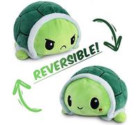 Tortuga reversible Plushie Happy Sad Turtle Teddy muestra tu estado de ánimo con doble cara Flip Mood Turtle Super Fluffy Cute Mini relleno de tortuga Tik Tok Trend Stuff Adecuado para todas las edade