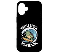 Tortuga Speed Surfer Soul Cute Ocean Wave Turtle Carcasa para iPhone 16