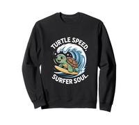 Tortuga Speed Surfer Soul Cute Ocean Wave Turtle Sudadera