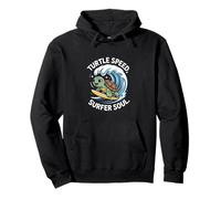 Tortuga Speed Surfer Soul Cute Ocean Wave Turtle Sudadera con Capucha