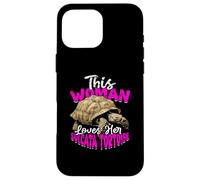 Tortuga Sulcata Carcasa para iPhone 16 Pro MAX