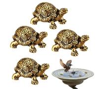 Tortugas genéricas de cobre | Adornos en forma de tortuga - Baño de pájaros de cobre | para jardín y fuente de agua Limpieza en invierno al aire libre