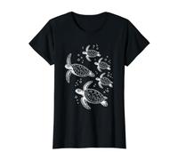 Tortugas Marinas Natación Gráfico Vida Marina Océano Camiseta gráfica económica