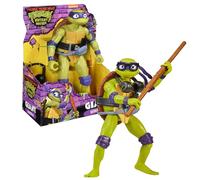 TORTUGAS NINJA - Donatello Figura de Acción, Figura de 30 cm Totalmente artículada, Accesorio Arma Bo de Madera Incluido, 4 Muñecos coleccionables, Niños y niñas +4 años, Famosa (TU801400)