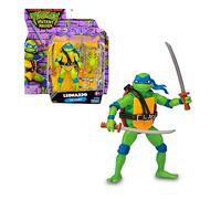 Tortugas Ninja Figura Básica Leonardo, Figura de acción articulada, diseño Original, Personaje con Accesorios de la película Caos mutante, niños y niñas +4 años, Famosa (TU805500)