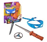 Tortugas Ninja Katana de Leonardo, Antifaz Azul y Katana de Juguete, Disfraz del Personaje de la Película Caos Mutante, para Fans, Niños y Niñas Desde 3 Años, Famosa (TU806100)