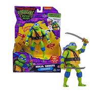 Tortugas Ninja Leonardo Figura de Acción Deluxe con Sonidos y Frases del Personaje de Película Caos Mutante, 4 Muñecos para Coleccionar, Fans, niños y niñas +4 años, Famosa (TU800100)