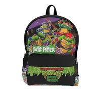 Tortugas Ninja- Mochila, Mochila juvenil, Backpack, Ninja Turtles, Material escolar, Multicolor, Producto Oficial (CyP Brands)