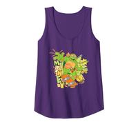 Tortugas Ninja Mutantes Adolescentes Mikey Abordando Miguel Ángel Camiseta sin Mangas