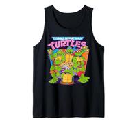 Tortugas Ninja Mutantes Adolescentes Pizza y Sonrisas Camiseta sin Mangas