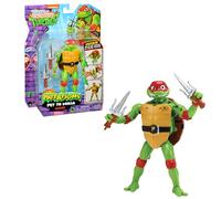 TORTUGAS NINJA Raphael Figura de Acción Transformable de Mascota a Ninja, 4 Muñecos para Coleccionar, Incluye Accesorio de Lucha, Estrella Lanzadora de Pizza y una Base, Famosa (TU838400)