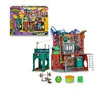 TORTUGAS NINJA Sewer Lair Playset, Juguete de la guarida en Las alcantarillas, Set como en la película, 20 características y 3 Niveles de Juego, 4 años, Famosa (TU802000)