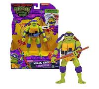 Tortugas Ninja Tortuga Donatello en Formato Action Figure Deluxe de 15 cm con Efectos de Sonido y función mecánica de Combate, para niños a Partir de 4 años